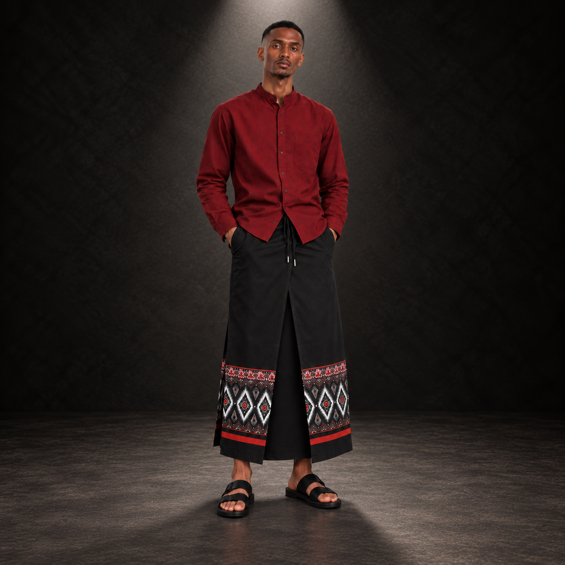 Red Macawiis (Sarong)