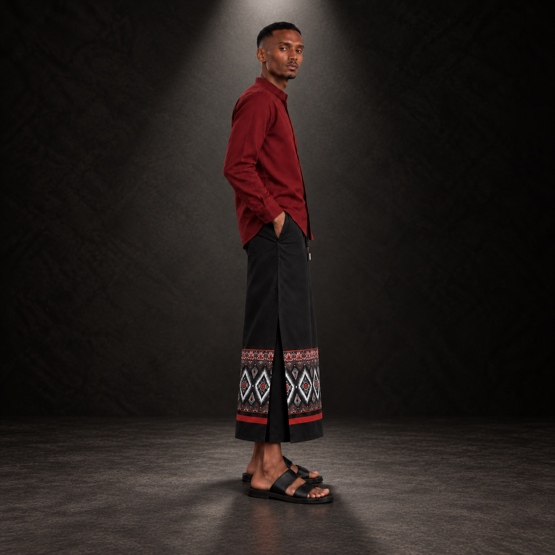Red Macawiis (Sarong)